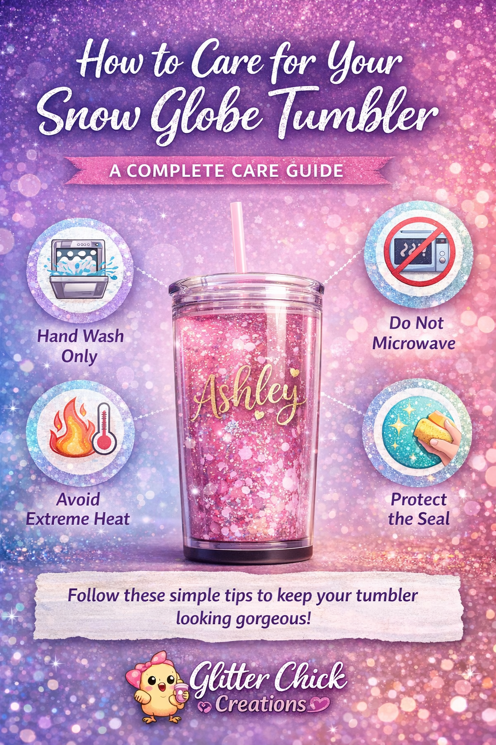 How to Care for Your Snow Globe Tumbler